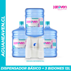 Dispensador Básico + 3 Bidones 12 Litros