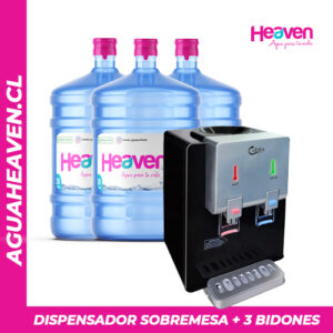 Dispensador Sobremesa + 3 botellones 20 lts
