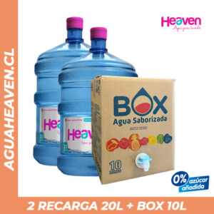 PROMO - 2 Recargas 20 lts + 1 BOX Saborizada 10 lts