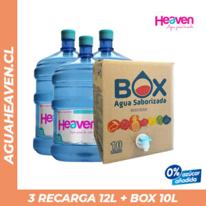 PROMO - 3 Recargas 12 lts + 1 BOX Saborizada 10 lts