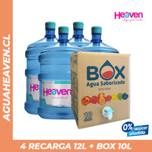 PROMO - 4 Recargas 12 lts + 1 BOX Saborizada 10 lts