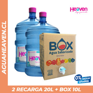 PROMO - 2 Recargas 20 lts + 1 BOX Saborizada 10 lts