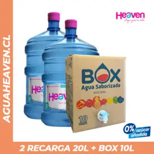 PROMO - 2 Recargas 20 lts + 1 BOX Saborizada 10 lts