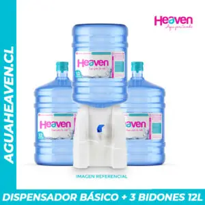 Dispensador Básico + 3 Bidones 12 Litros