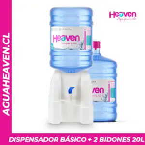 Dispensador Básico + 2 Bidones 20 Litros