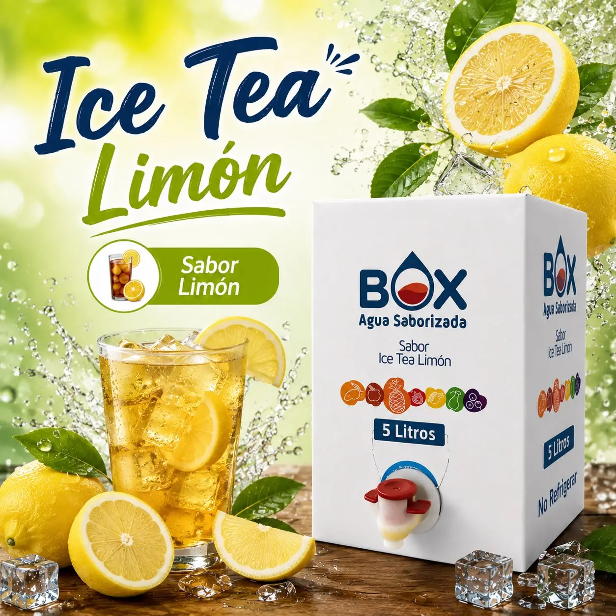 BOX Saborizada 5 lts - ICE TEA LIMON